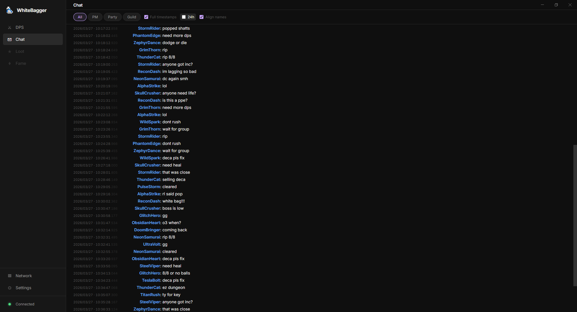 Chat Log